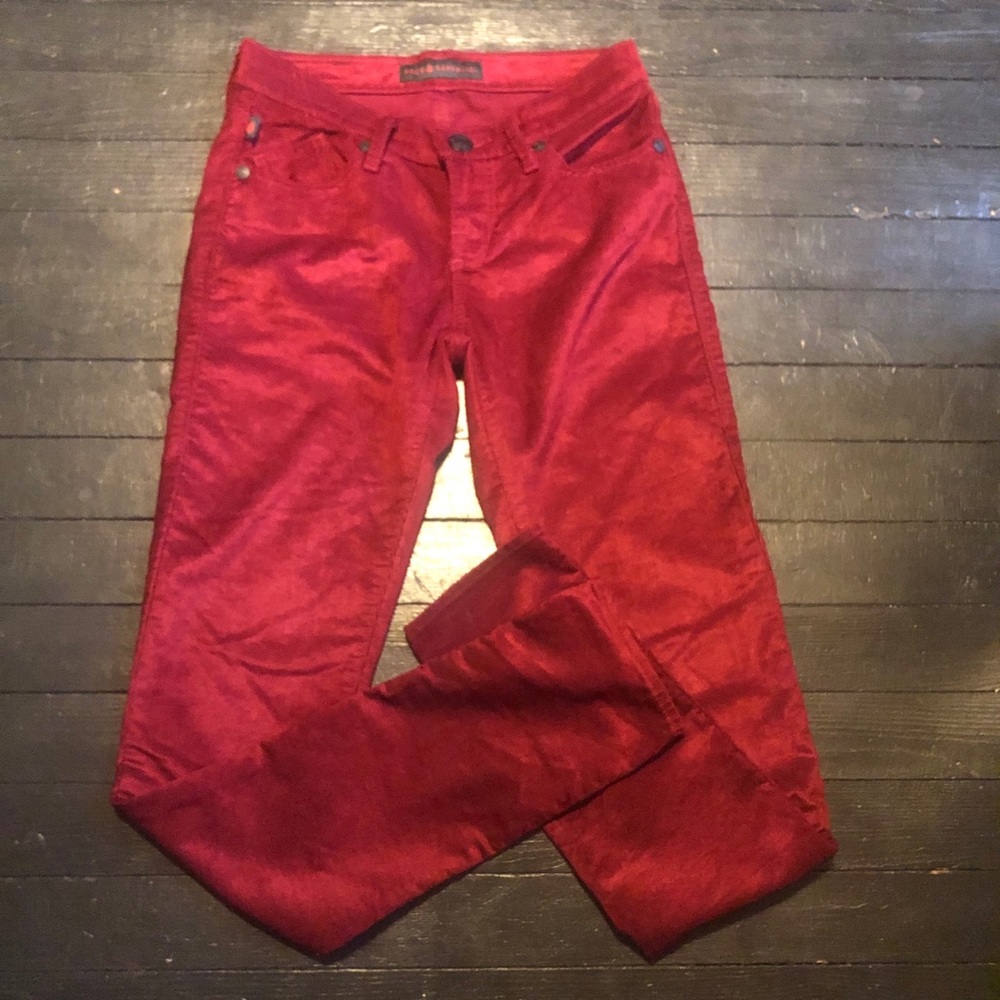 Rock & Republic red skinny cords